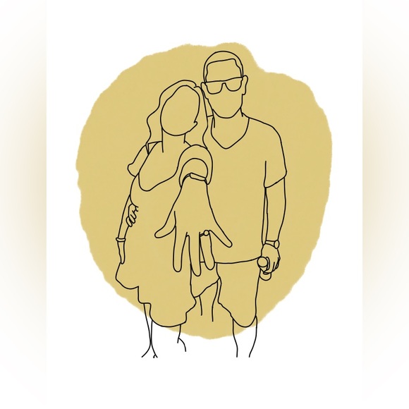 Digital files, custom line drawings, personalized line drawings, simplistic - Picture 3 of 3